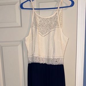 Long elegant eyelet dress